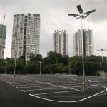 Malaysia parking lot SSL-36-4 - solar street light